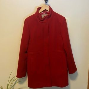 Stunning Red banana republic wool coat. Never worn.